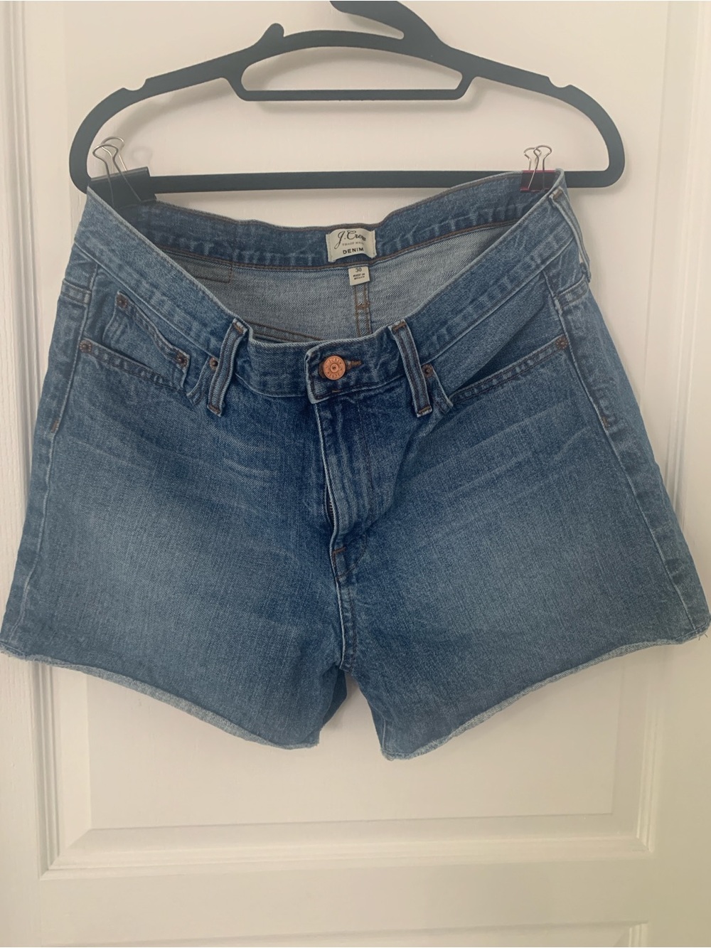 J. Crew Women's Denim Shorts in Medium Blue Wash